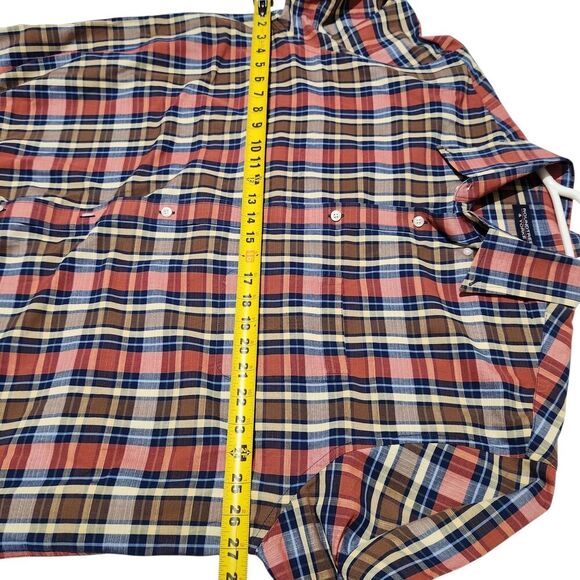 Roundtree and Yorke Men Shirt Size XL Button Down Plaid Longsleeve - Picture 6 of 9